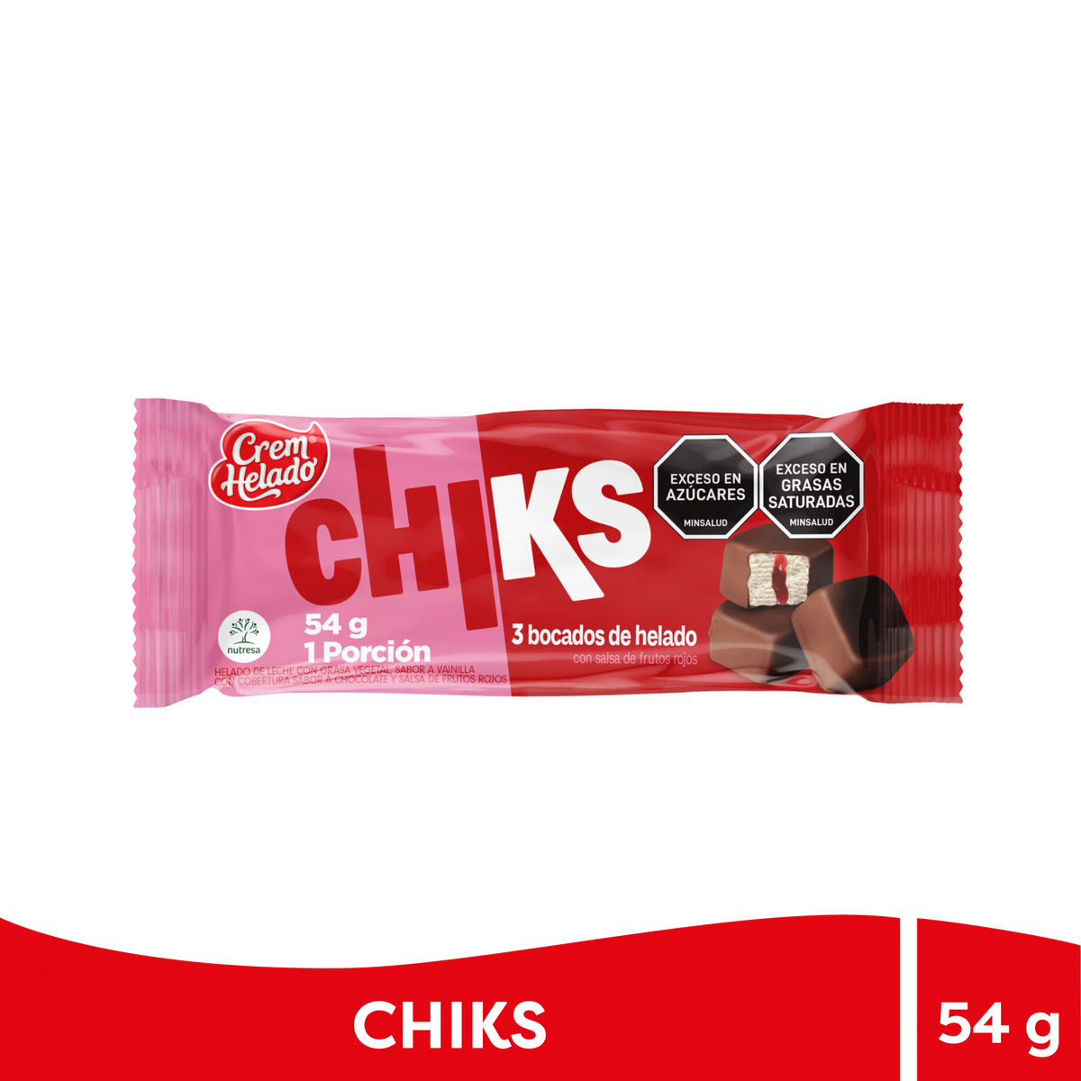 Chiks Helado Vainilla x54 g x 20 un