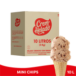 Crem Helado Tradicional Tarro Minichips x 10 L