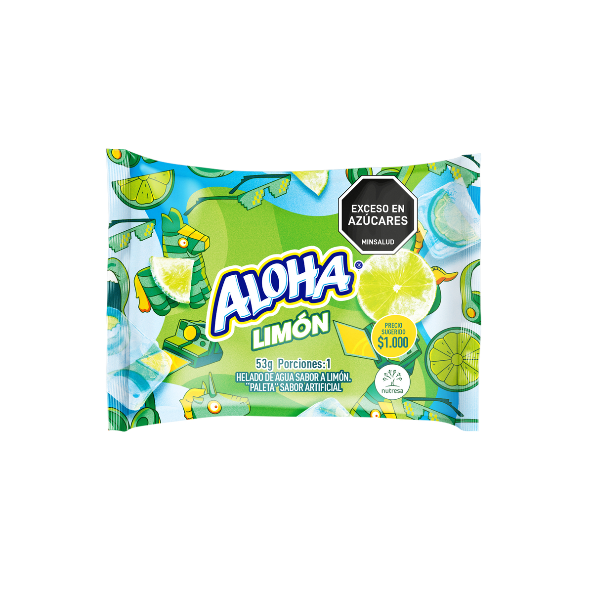 Aloha Paleta Limonada cm 60 un x 53 g