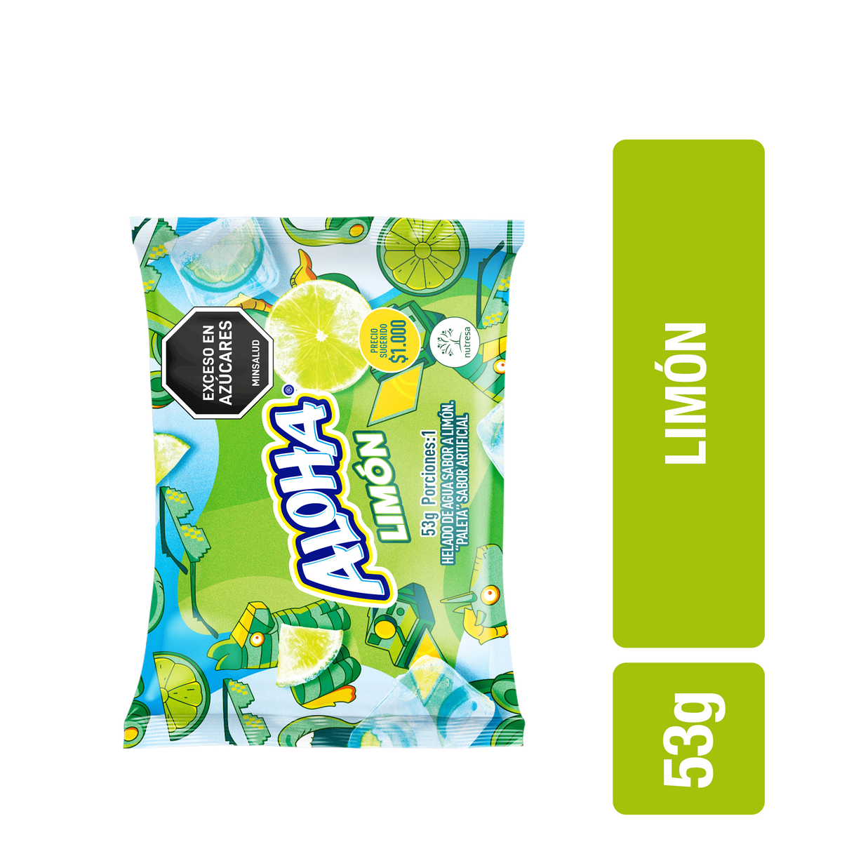 Aloha Paleta Limonada cm 60 un x 53 g