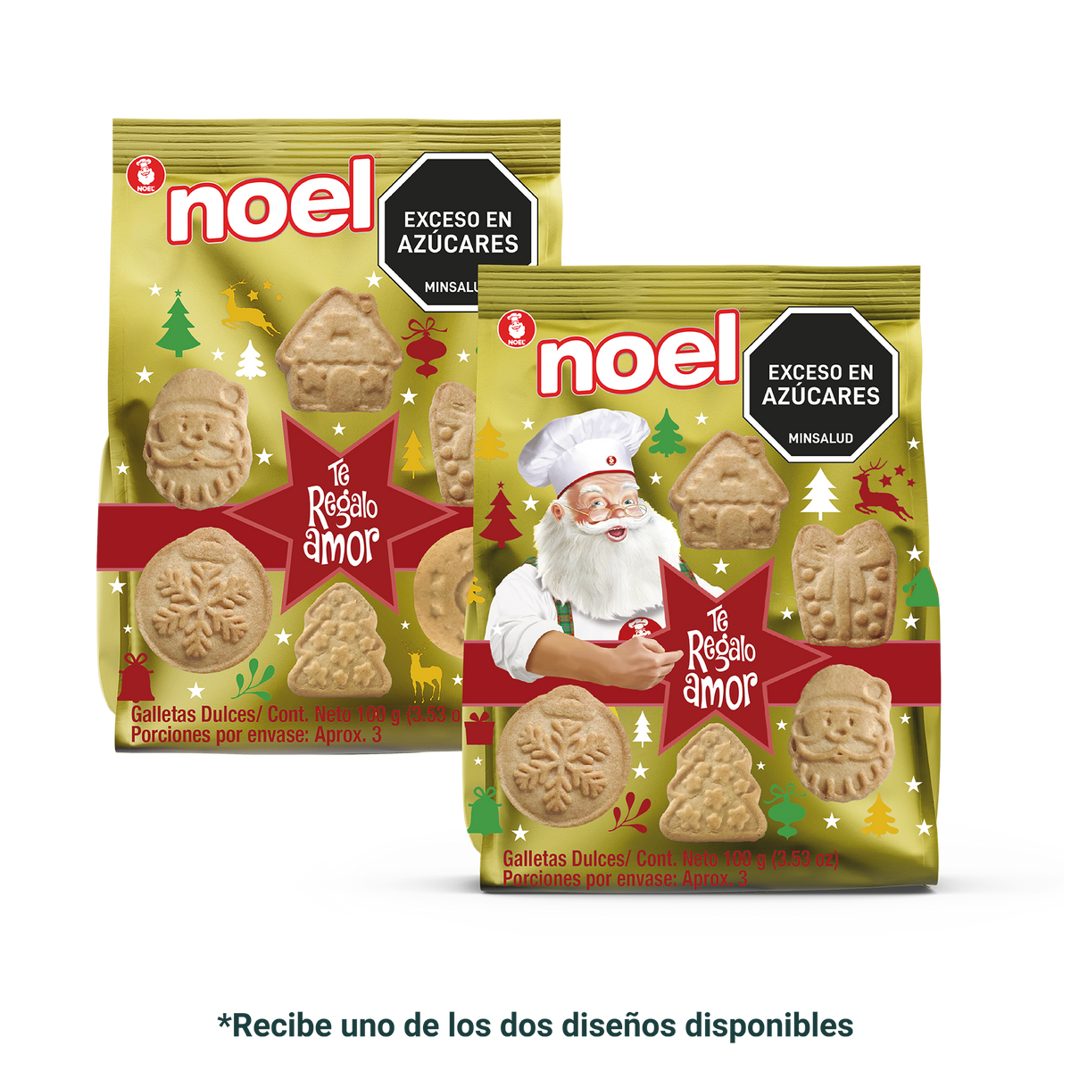 Noel Galleta Navidad Bolsa por 100 gramos