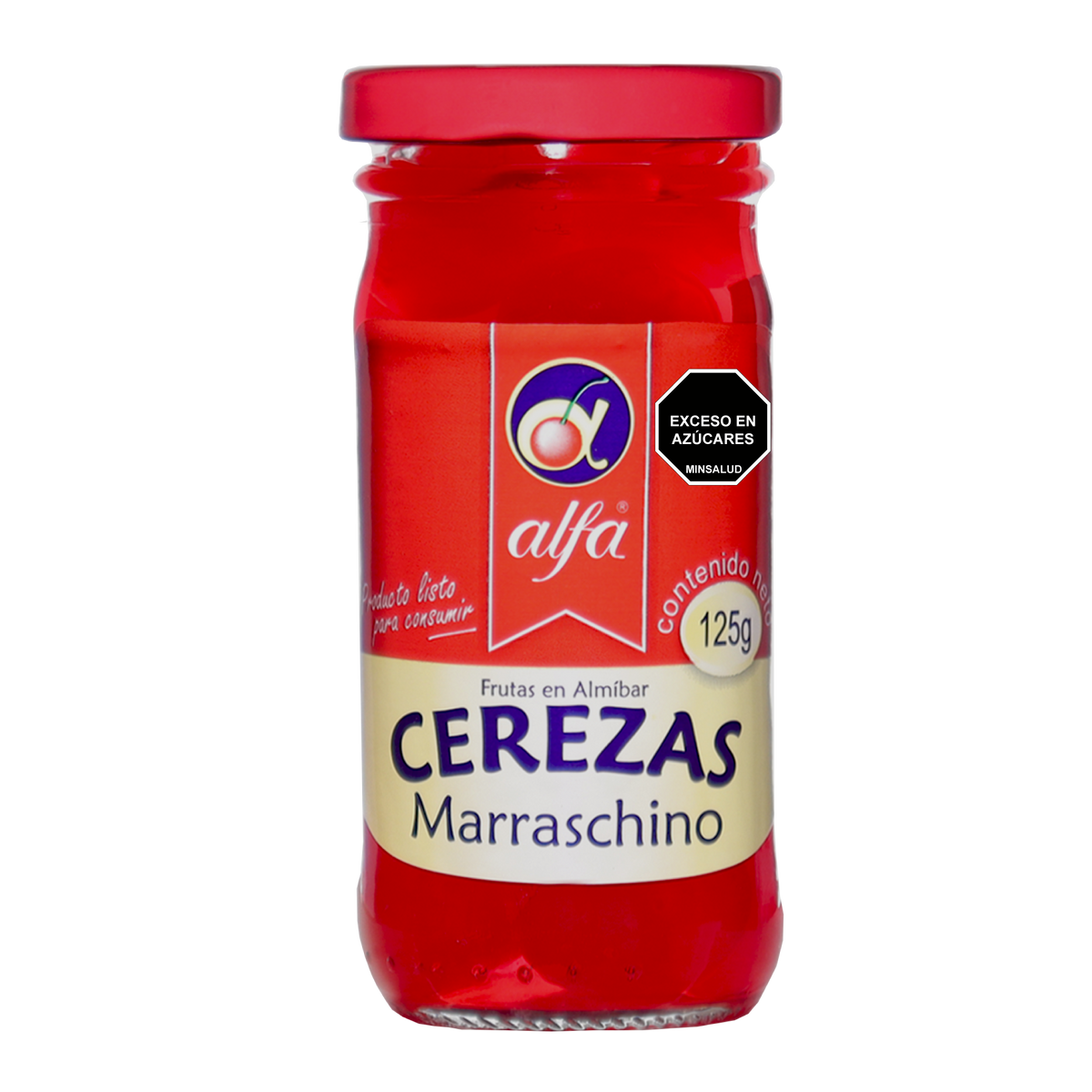 Alfa Cerezas Marrasquino Rojas x125gr