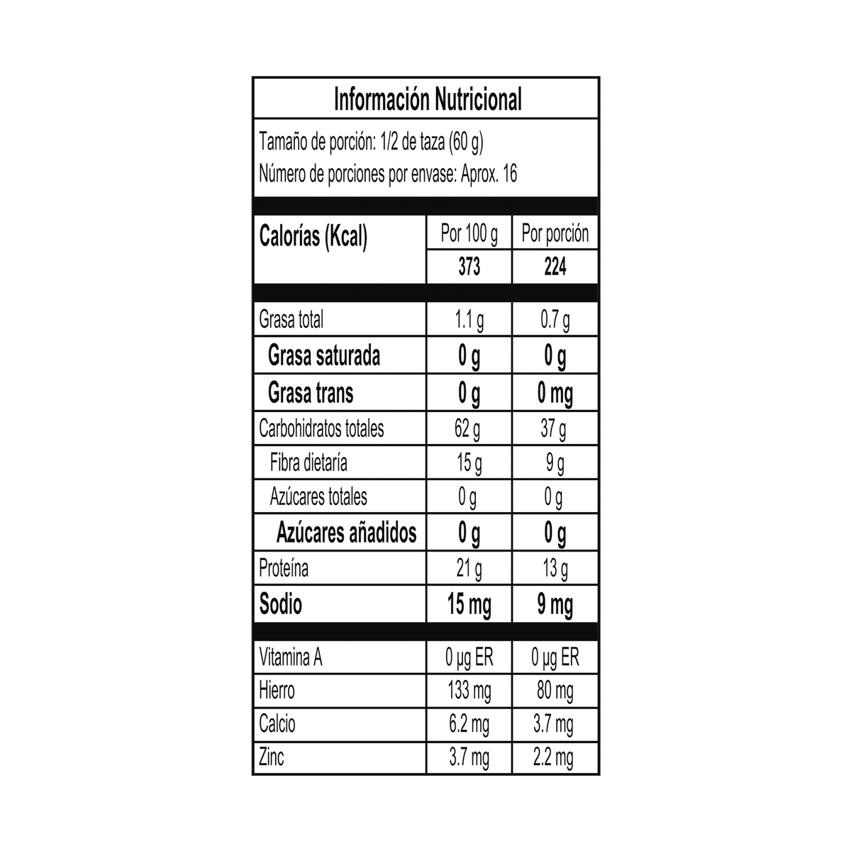 La Frijolera Fríjol Blanquillo 1Kg