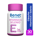 Bénet Cápsulas Vitamina E + Selenio Tarro x 30 un