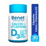Bénet Cápsulas Calcio Vitamina D 21 tarros x 30 Cápsulas