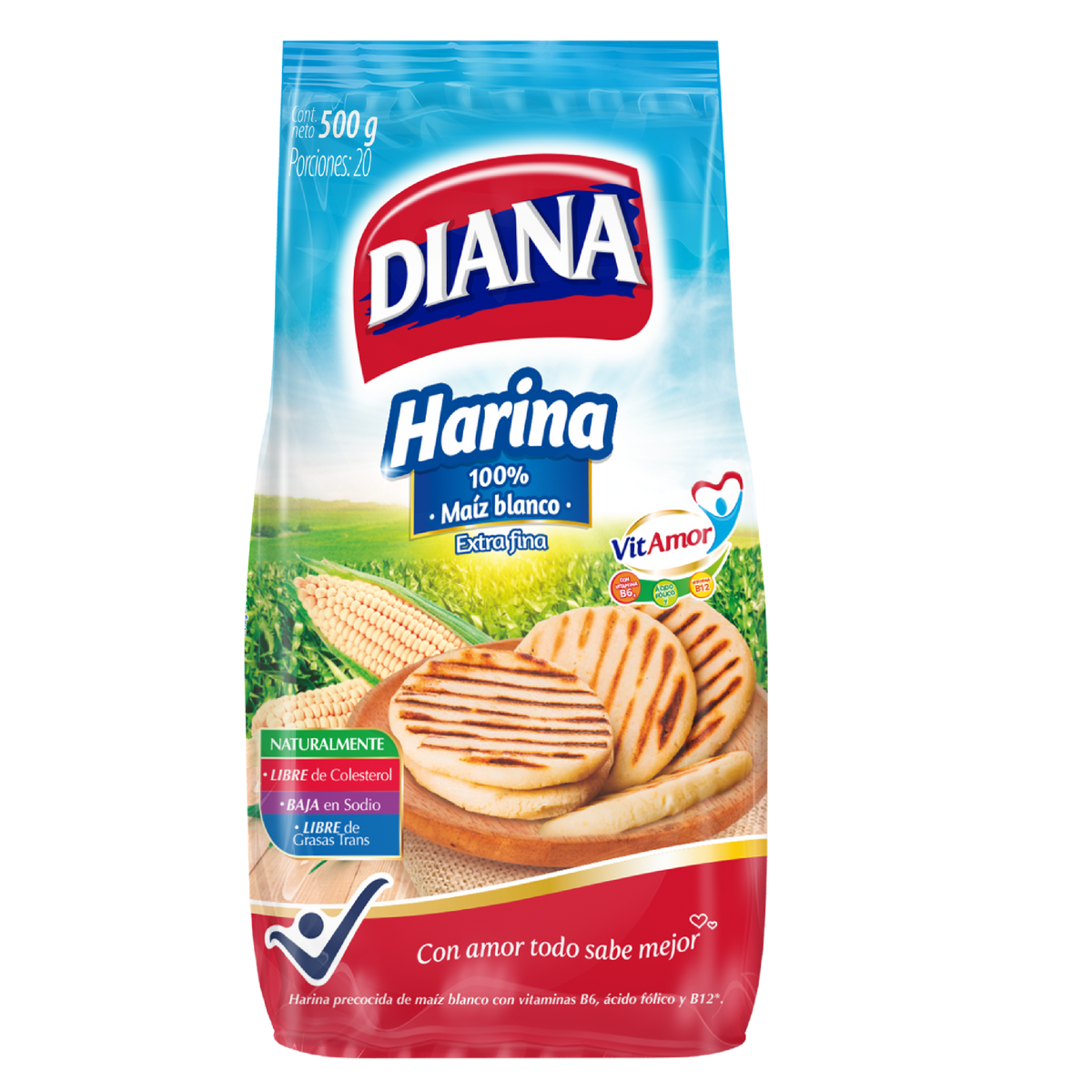 Diana Harina Precocida De Maíz Caja x 24 500gr