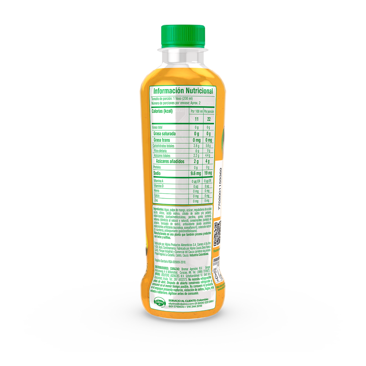 Soka Alpina Mango Botella x 410 ml