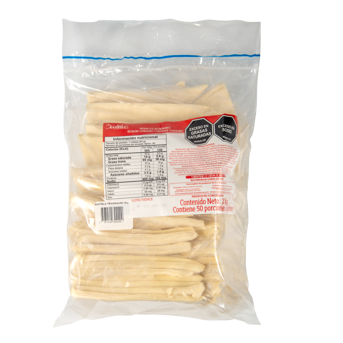 Bastela Triangulos Bolsa x 2 kg