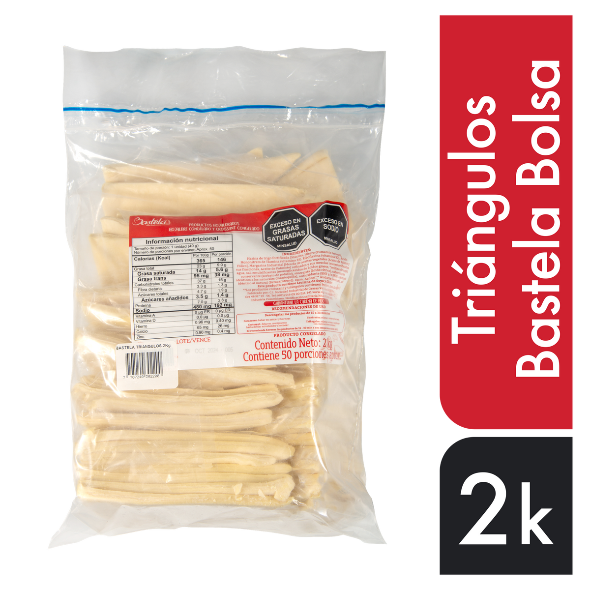 Bastela Triangulos Bolsa x 2 kg