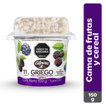 Alpina Yogurt Griego Mora Arándanos Y Cereal 159