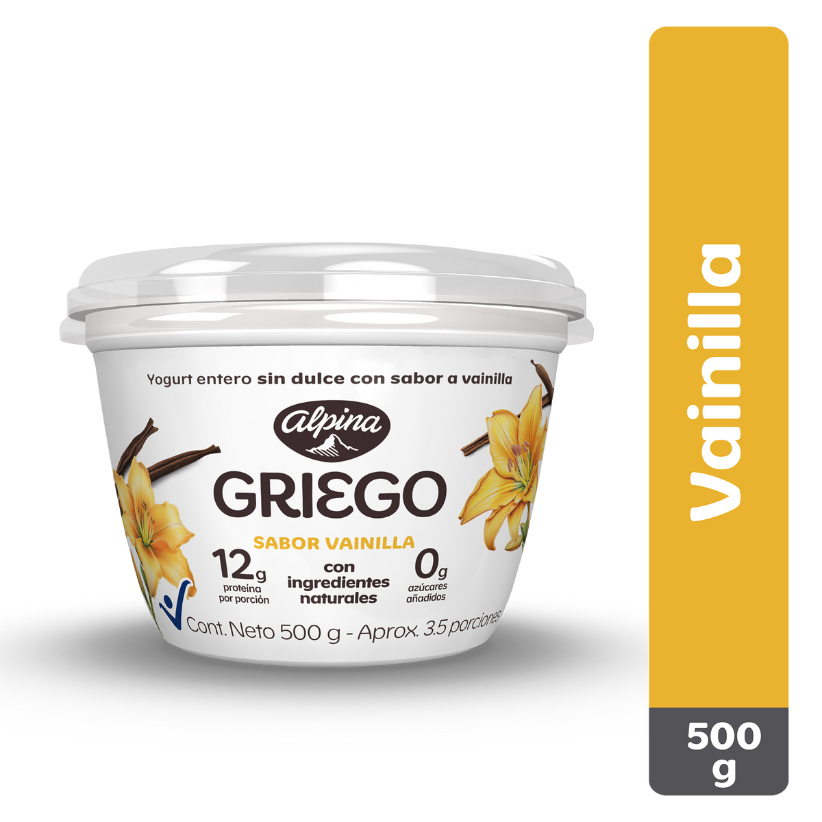 Alpina Yogurt Griego Vainilla x 500 g