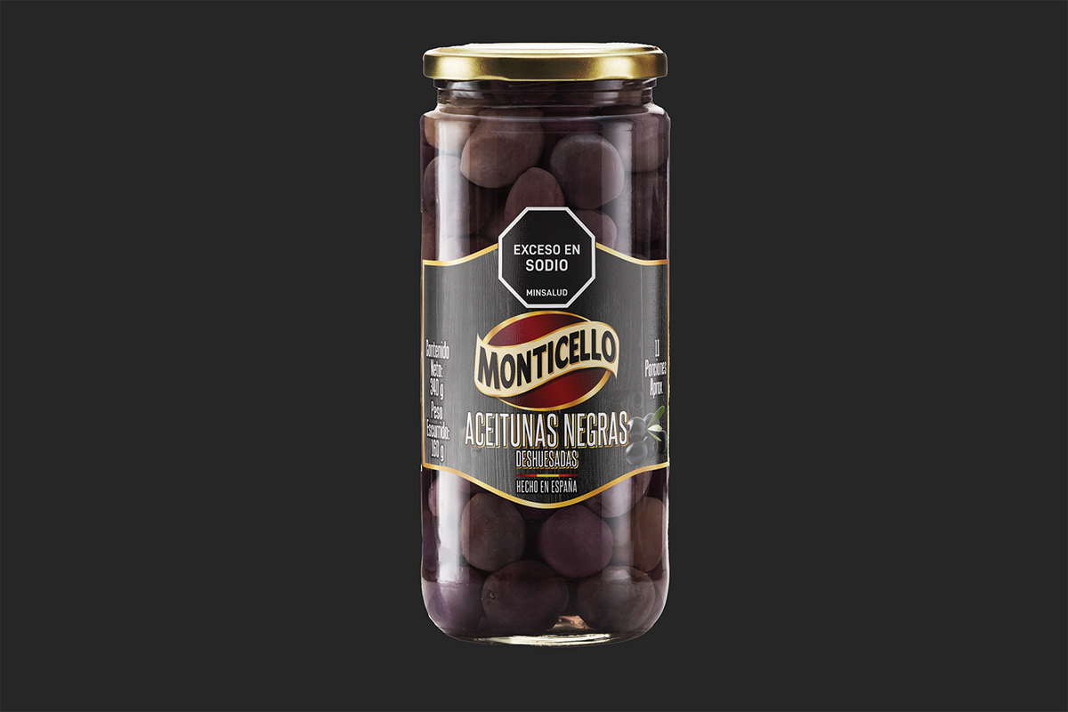 Monticello Aceitunas Negras x 340 g