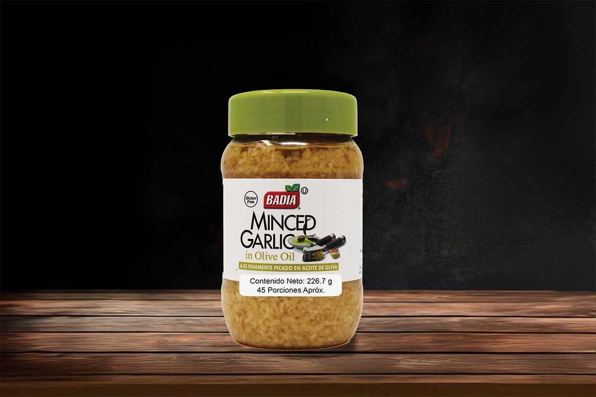 Ajo Finamente Picado en Aceite de Oliva Badia 226G