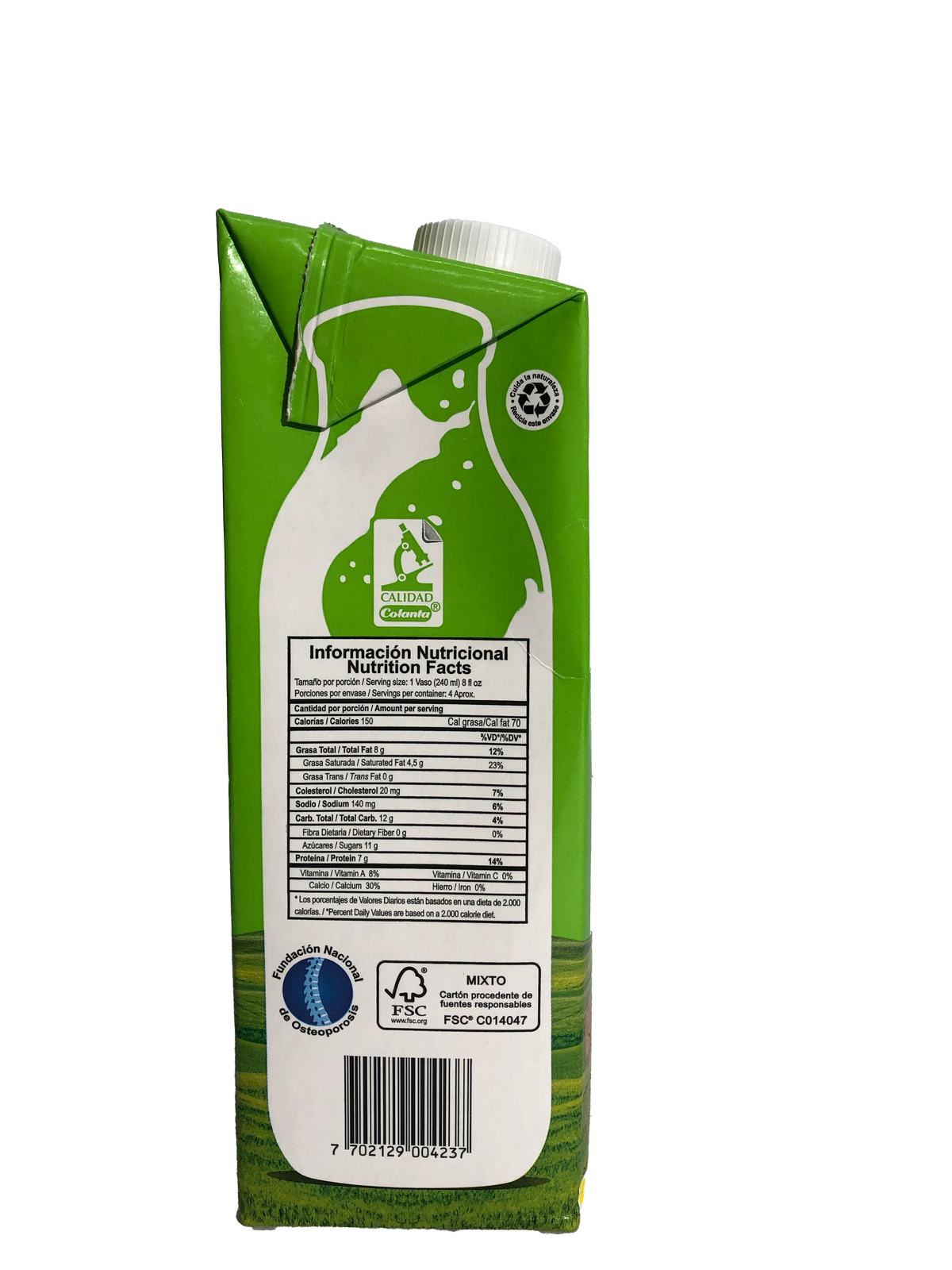 Leche Entera ColantaUht X 1050Ml