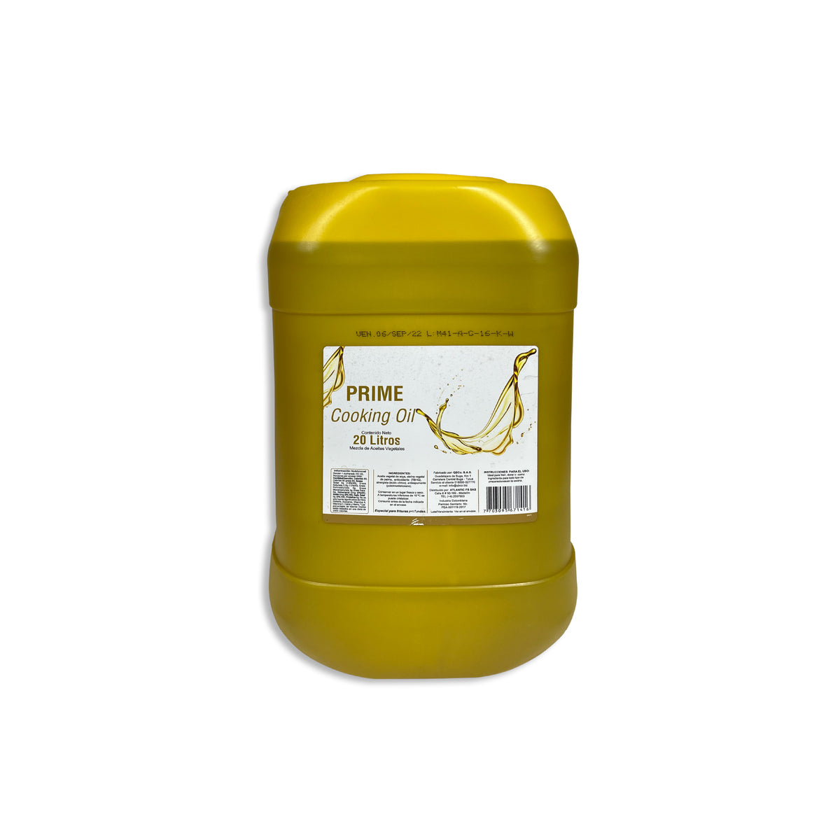 Aceite Vegetal Para Fritura Prime X 20Lts