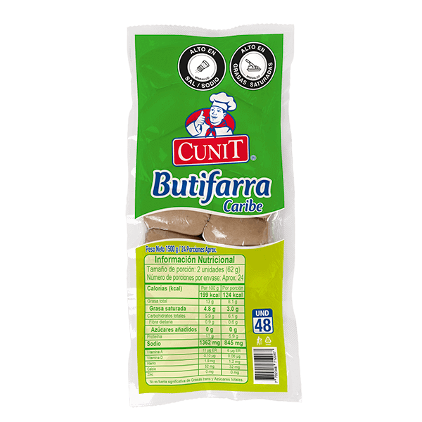 Butifarra Caribe Cunit X 1.5 Kg