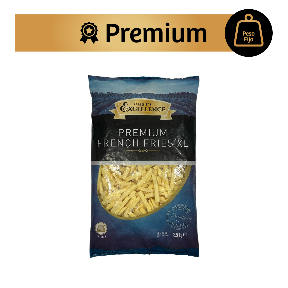 Papas Francesas Congeladas Chef´S Excellence Silver Con Cobertura X 2.5Kg